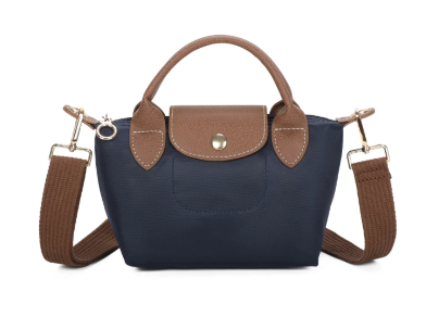 Mini Grab Handle Pouch Bag Navy Ted Stitch Limited