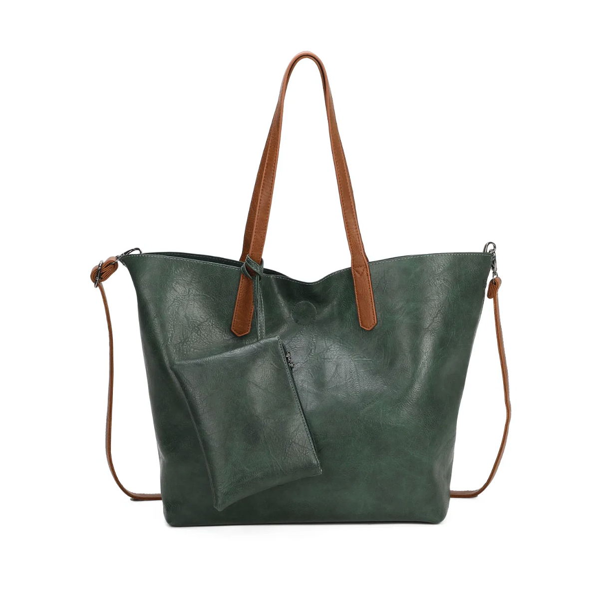 Large Shopper Bag Green Ted Stitch Limited