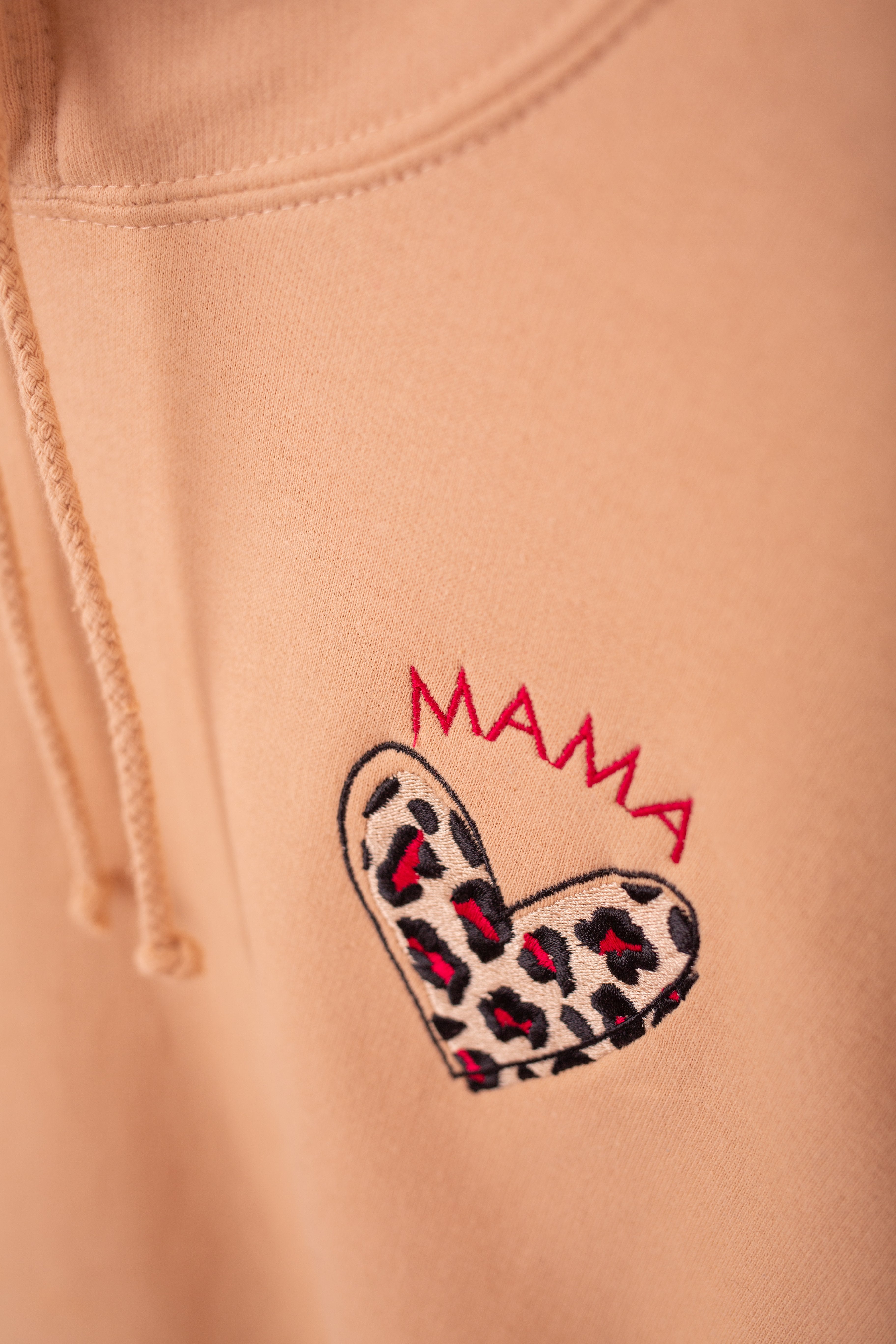 Nude Mama Heart Hoodie | Ted & Stitch