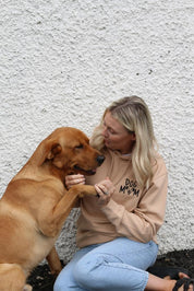 Dog Mum with dog face Sweatshirt or Hoodie