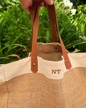 The Monogram Jute Shopper