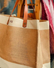 The Monogram Jute Shopper