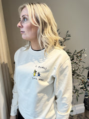 Personalised Handwriting Embroidered Sweatshirt