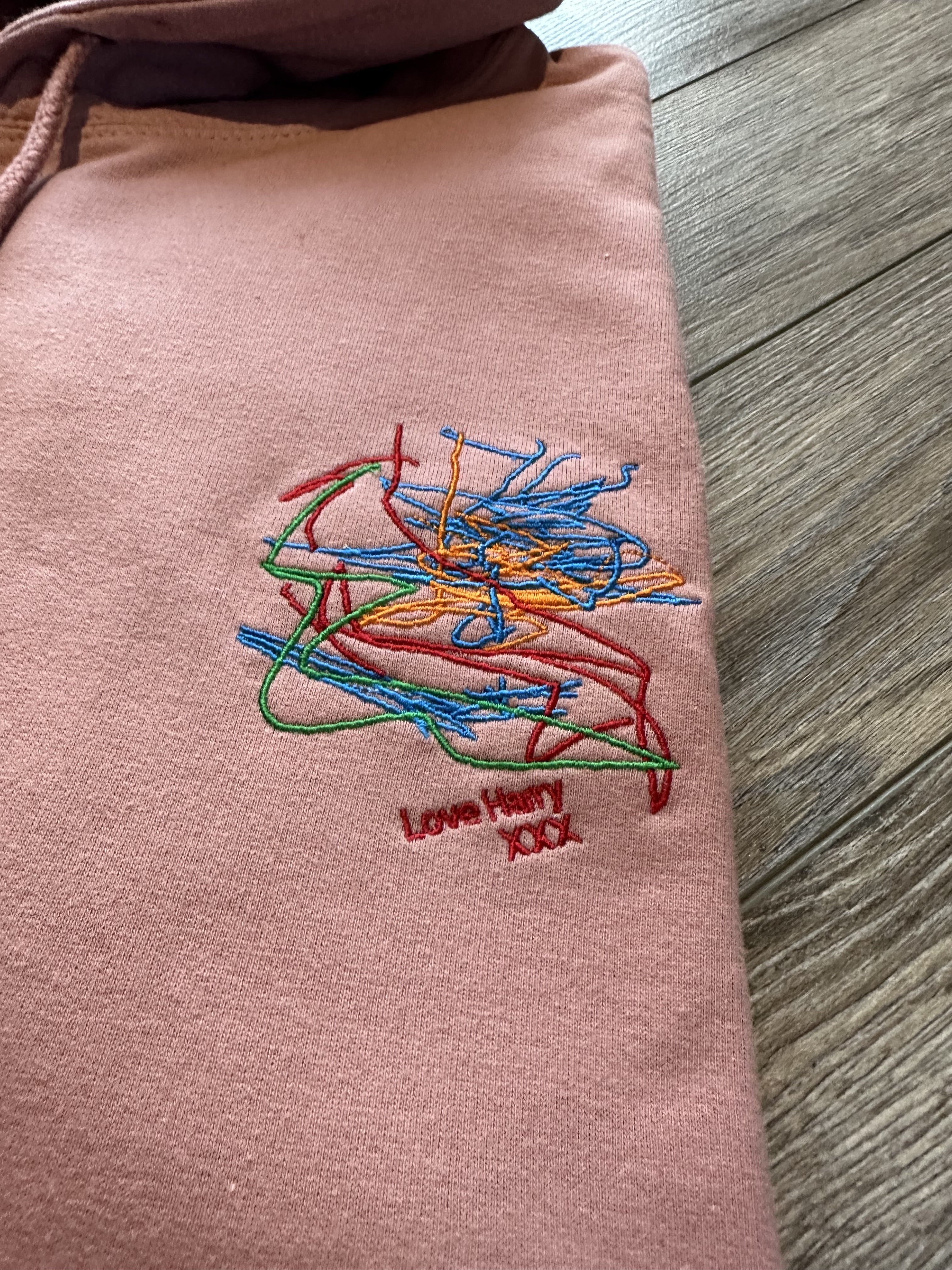 Personalised Handwriting Embroidered Hoodie