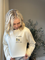 Personalised Handwriting Embroidered Sweatshirt