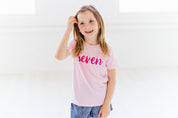 Birthday Girl Milestone Number T-shirt Age 3-13