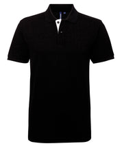 Men's classic fit contrast polo