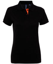 Women's contrast polo