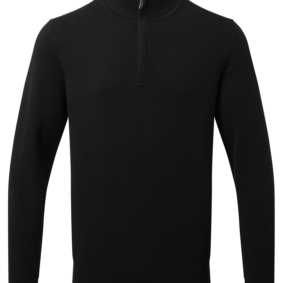 Men's cotton blend ¼ zip sweater