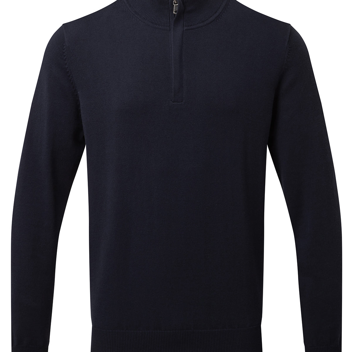 Men's cotton blend ¼ zip sweater
