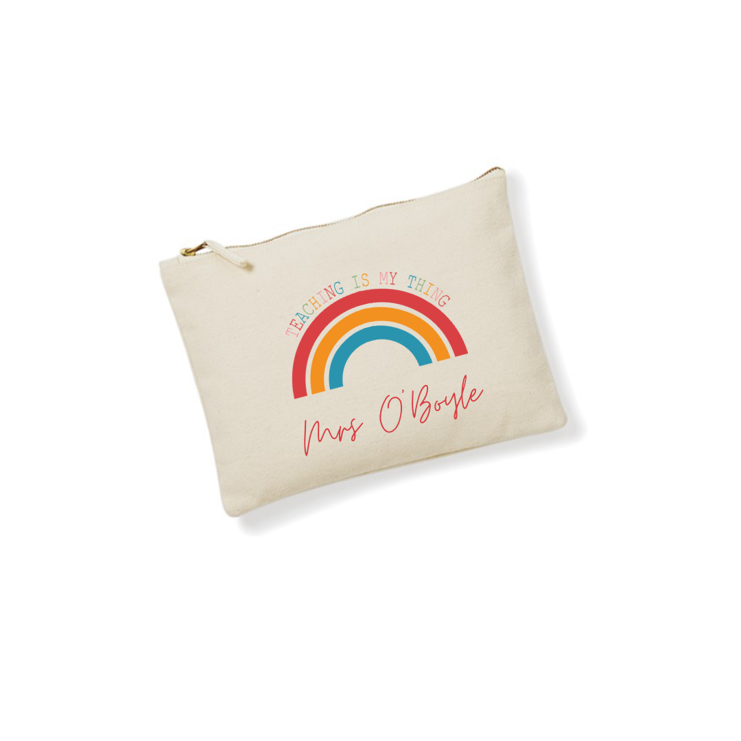 Teaching is My Thing Rainbow Pencil Case