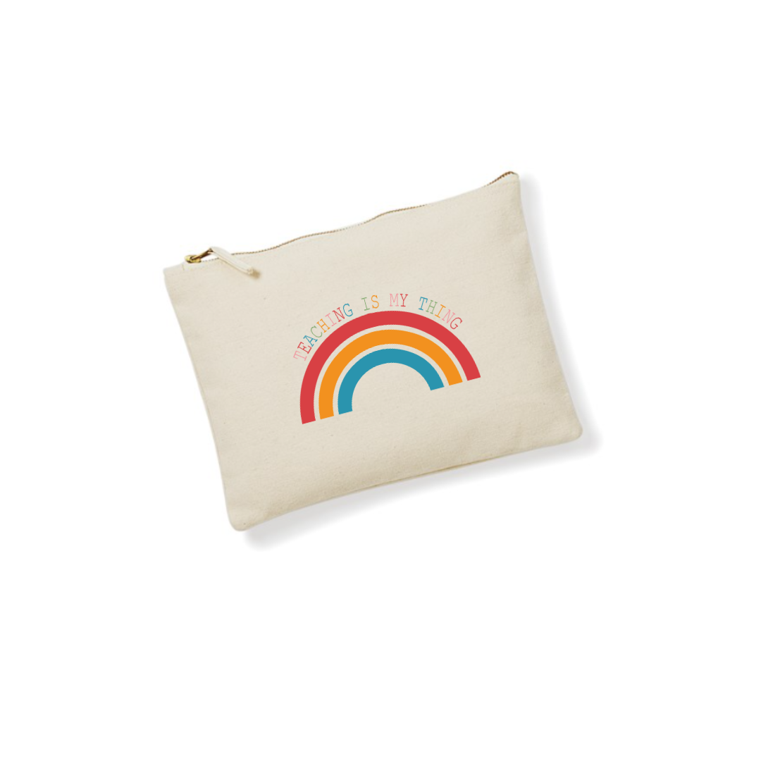 Teaching is My Thing Rainbow Pencil Case
