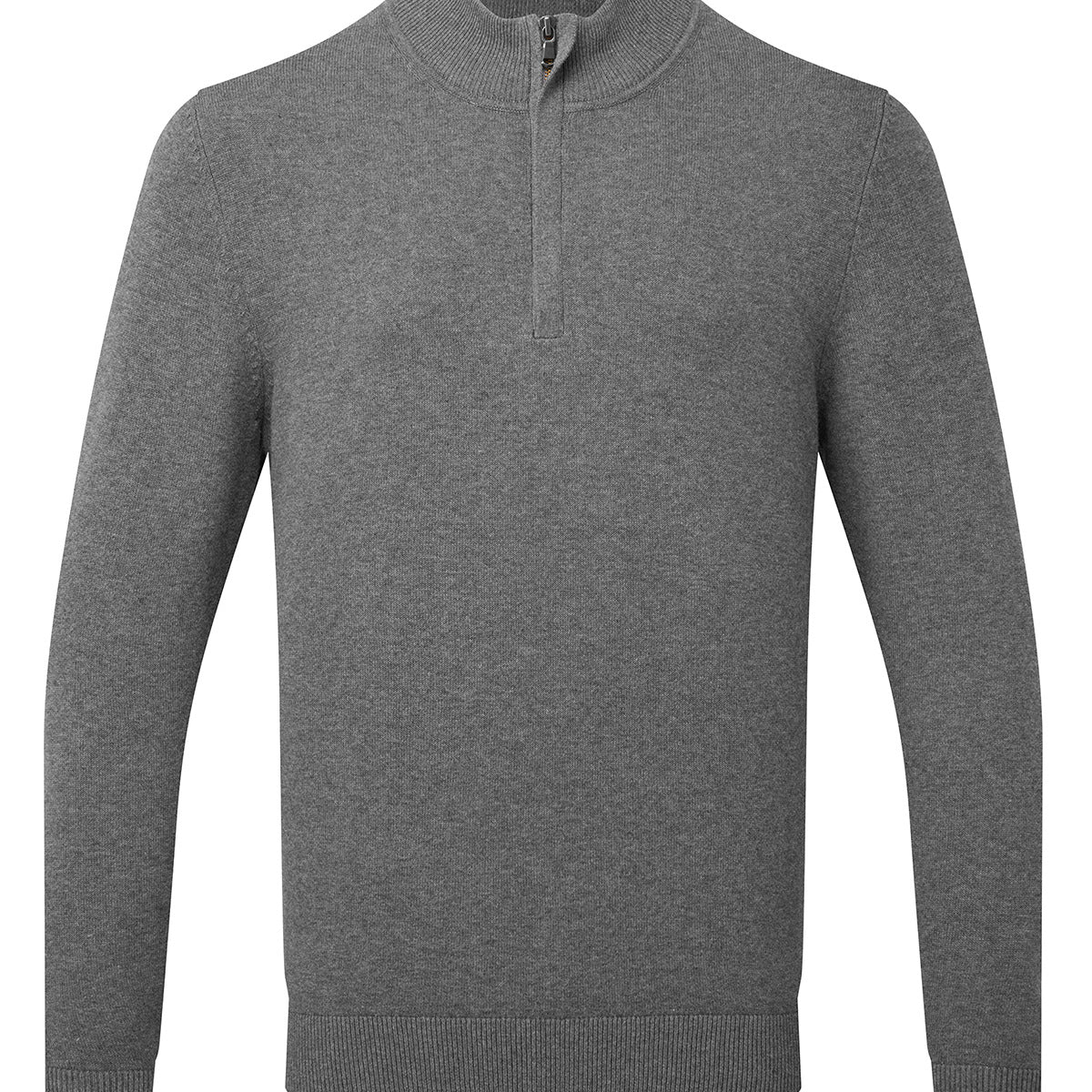 Men's cotton blend ¼ zip sweater