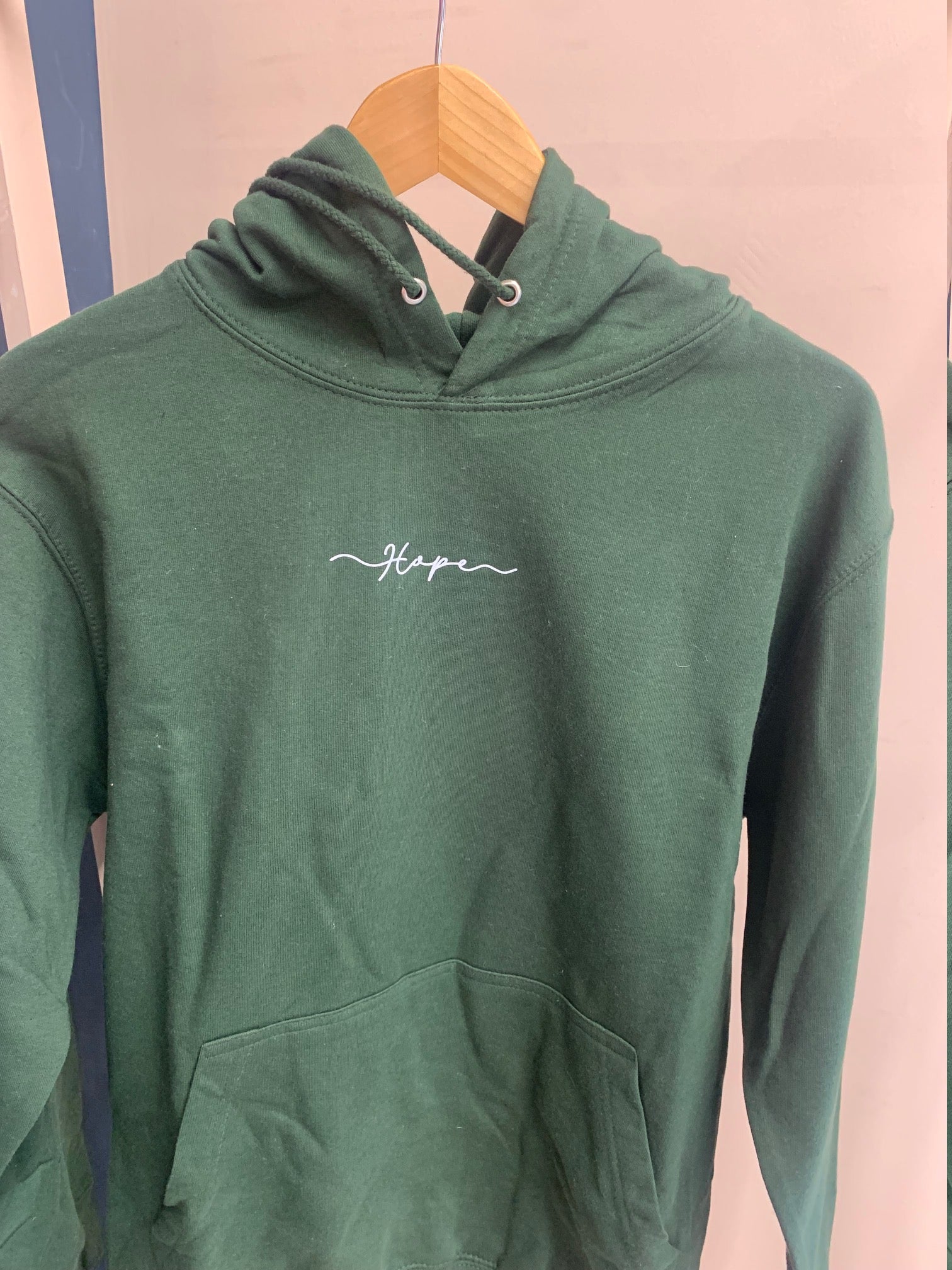 SUMMER SAMPLE SALE Green 'Hope' print hoodie - S