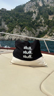 Stuff Stuff Stuff Beach Bag - Black
