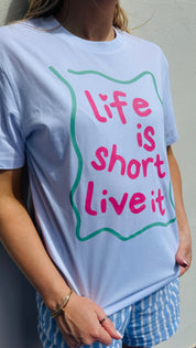 Live is short live it Regular fit  T-shirt