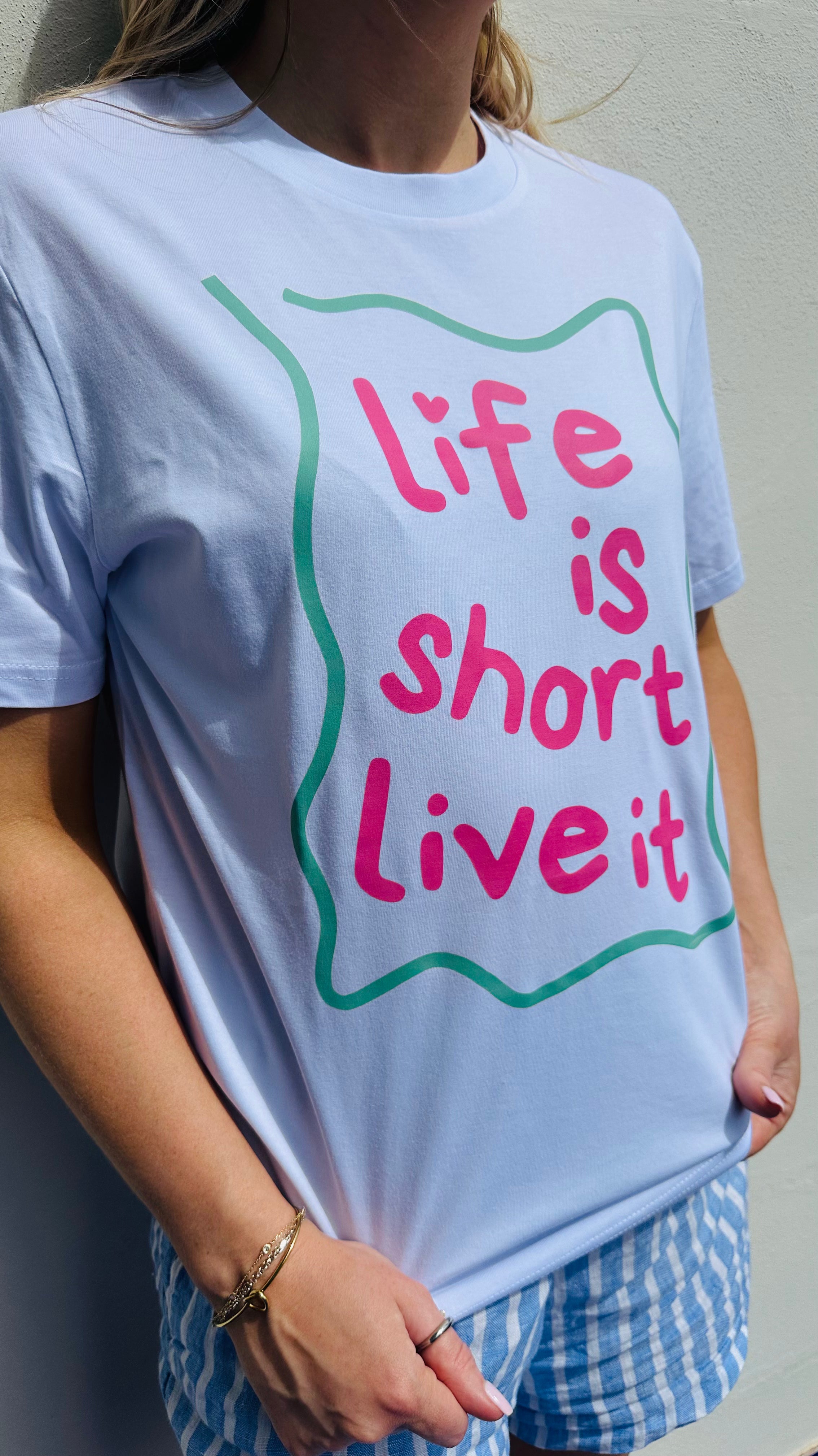 Live is short live it Regular fit  T-shirt