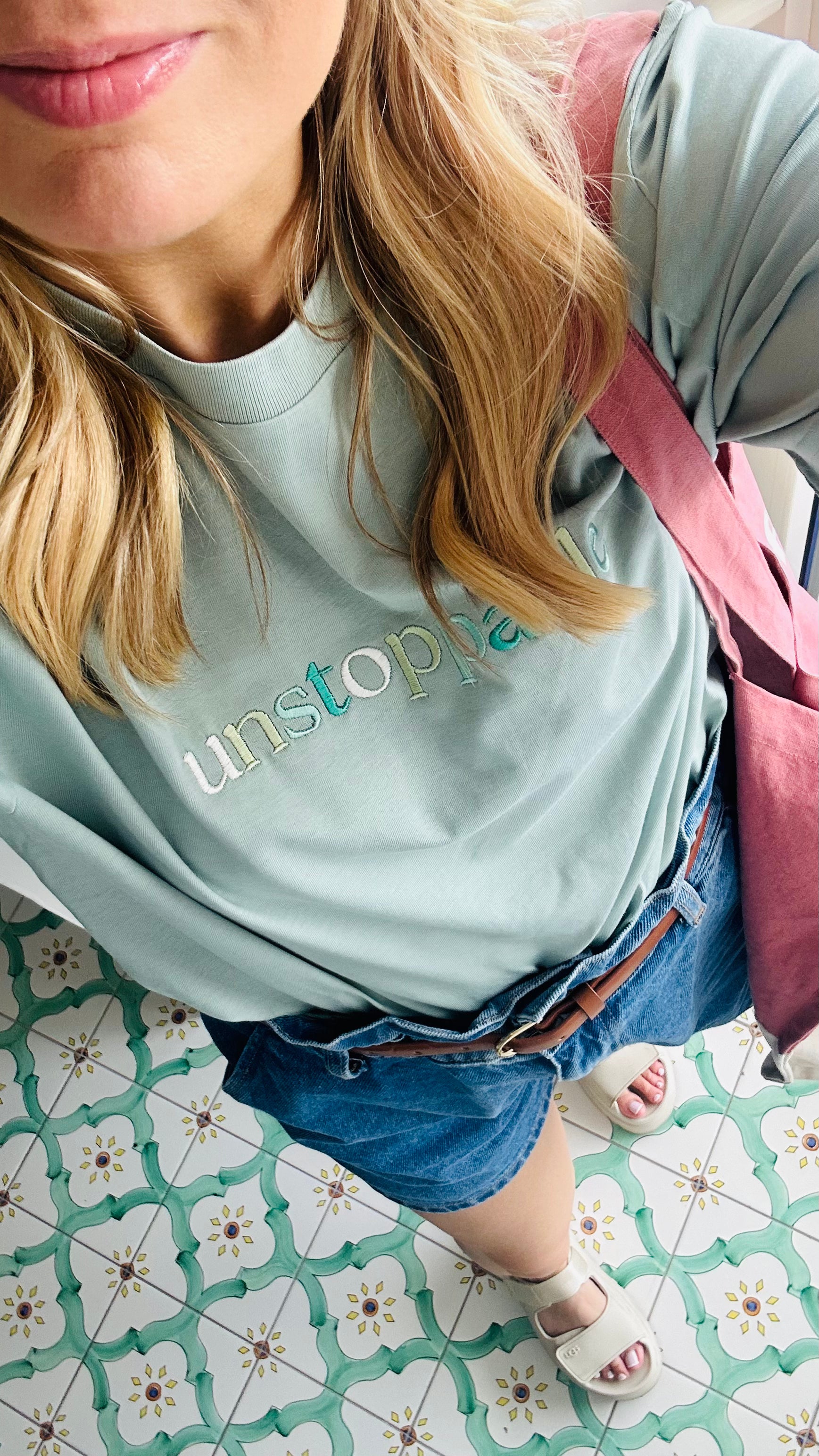 Unstoppable Sage Embroidered Unisex T-shirt