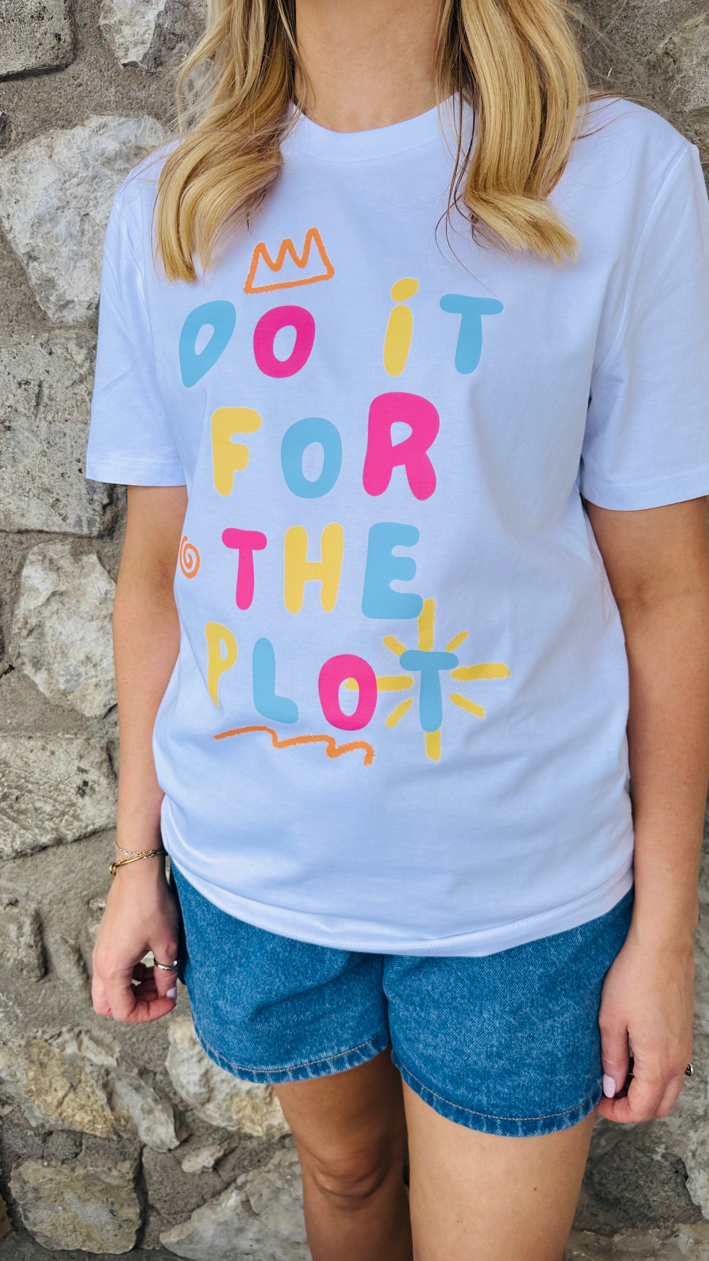 Do it for the Plot Embroidered Unisex T-shirt