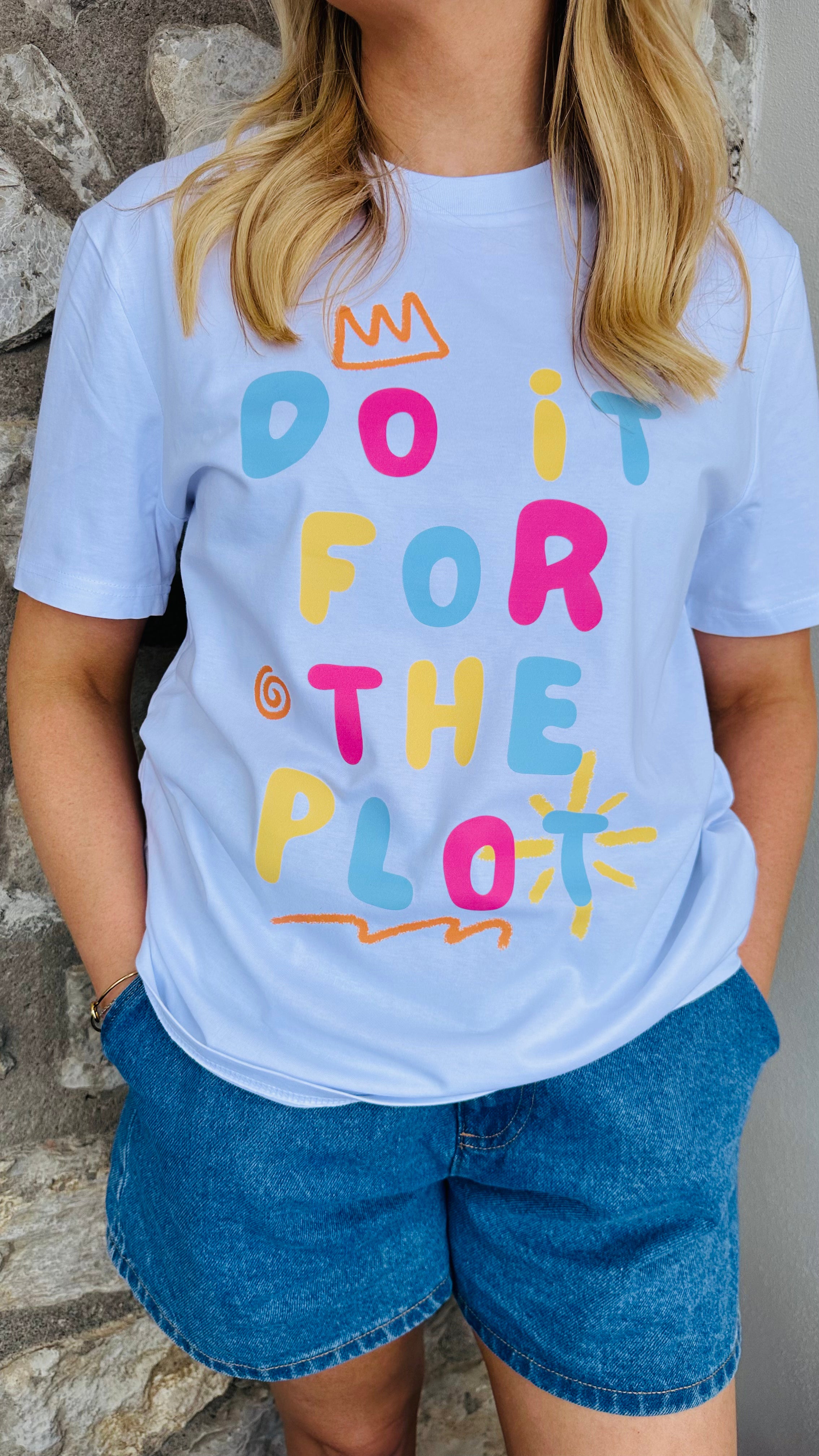Do it for the Plot Embroidered Unisex T-shirt
