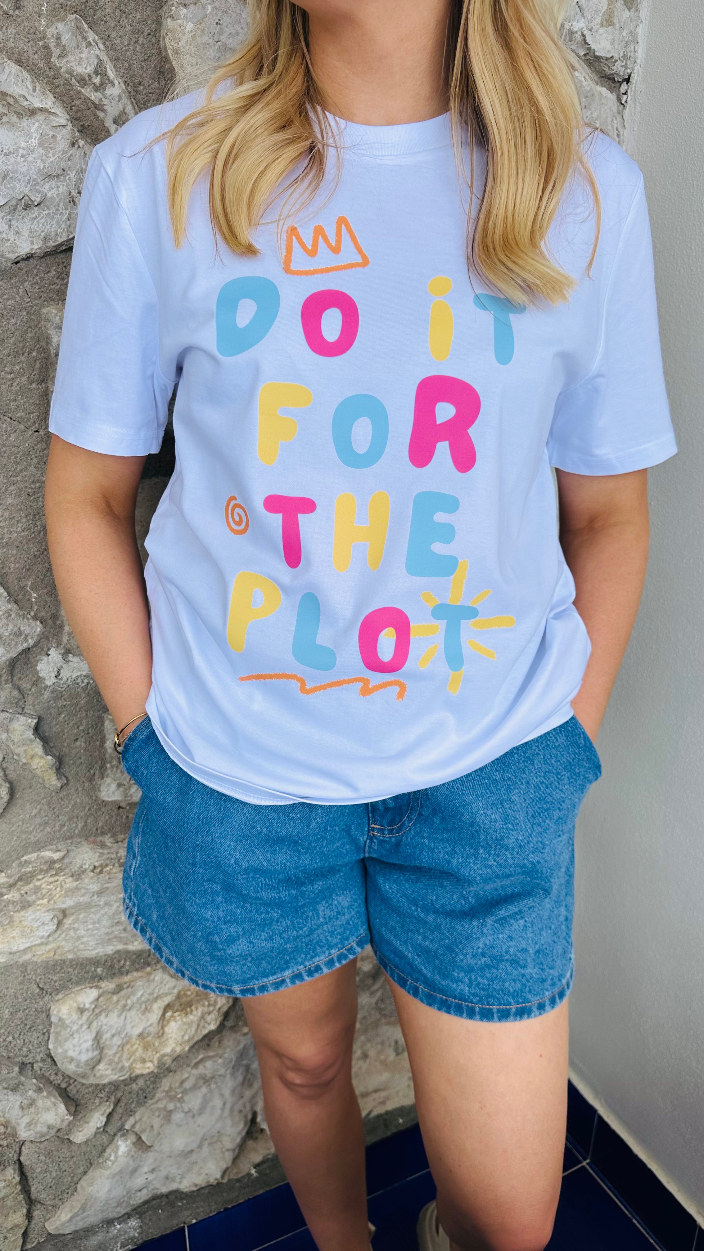Do it for the Plot Embroidered Unisex T-shirt