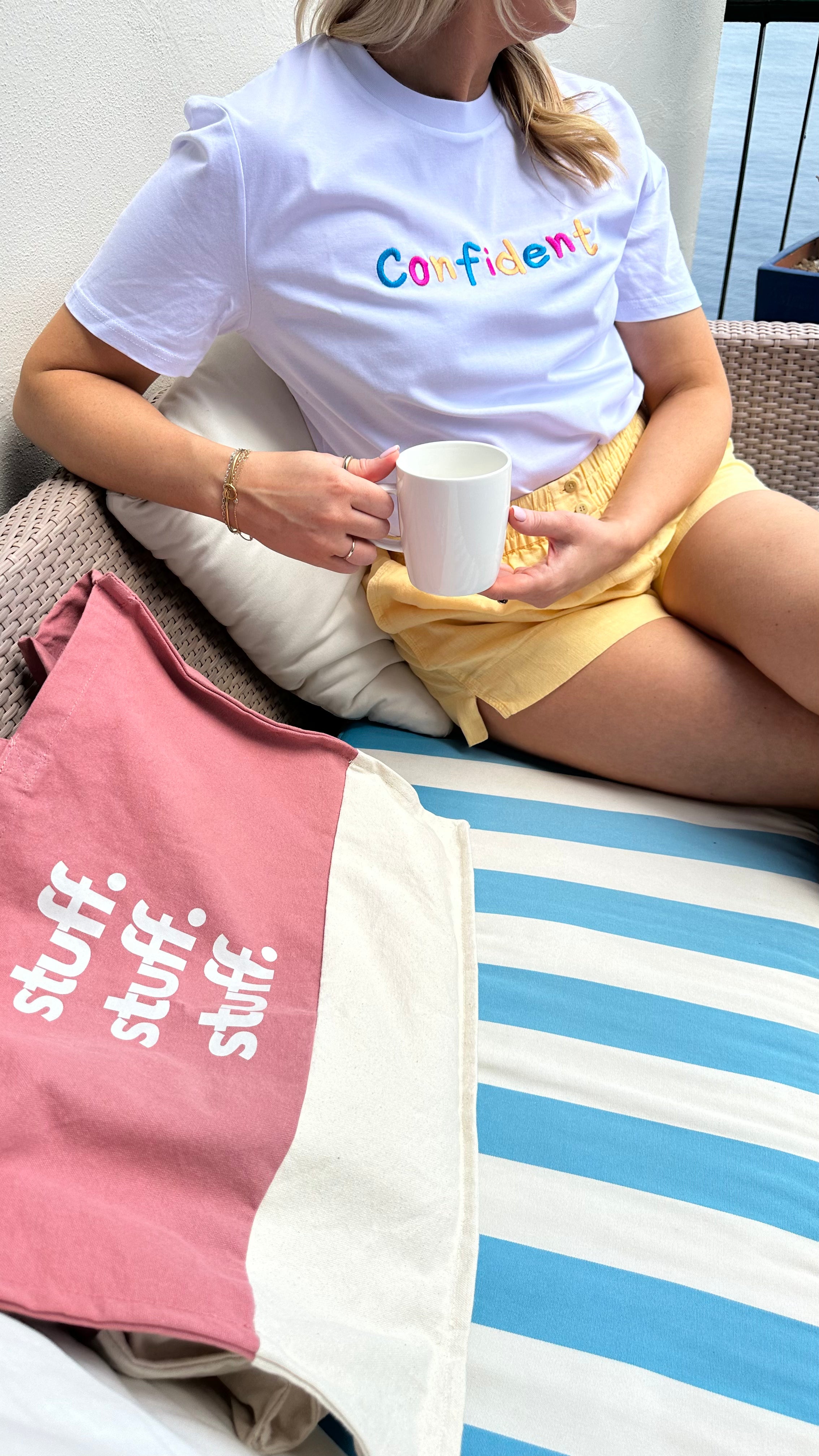Stuff Stuff Stuff Beach Bag - Rose