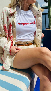 Empowered Embroidered Unisex T-shirt