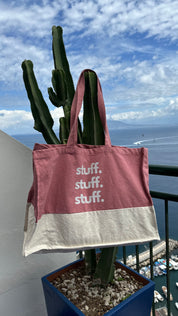 Stuff Stuff Stuff Beach Bag - Rose