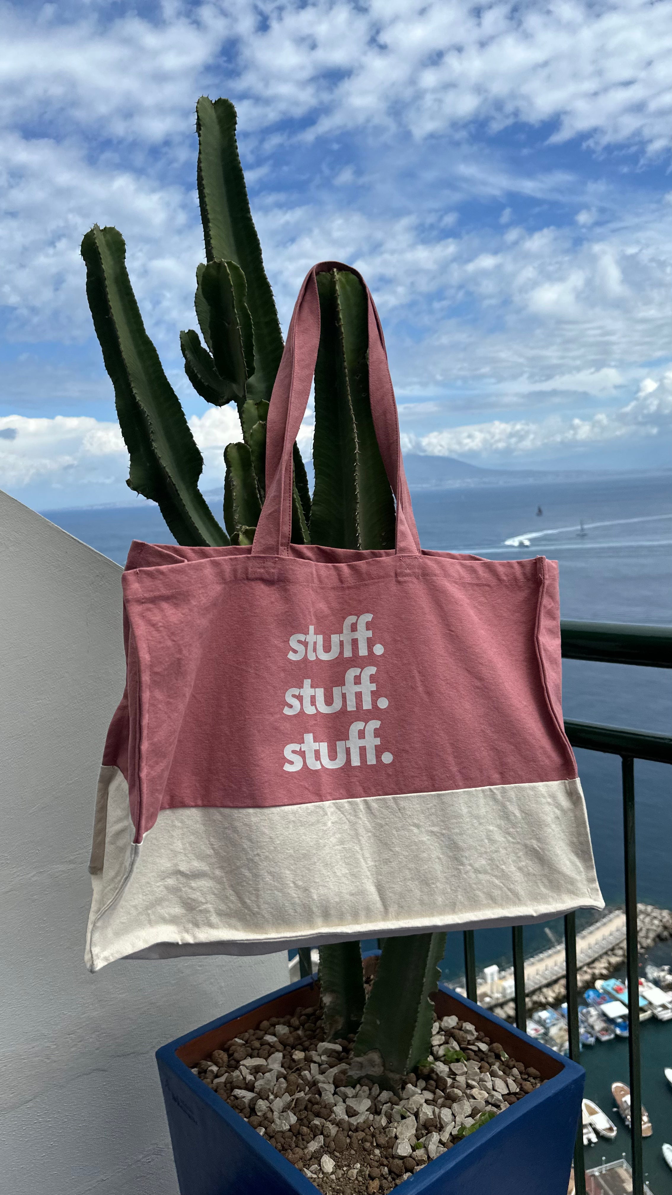 Stuff Stuff Stuff Beach Bag - Rose
