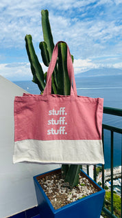 Stuff Stuff Stuff Beach Bag - Rose