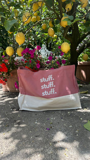 Stuff Stuff Stuff Beach Bag - Rose