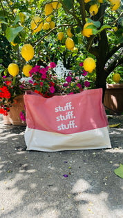 Stuff Stuff Stuff Beach Bag - Rose