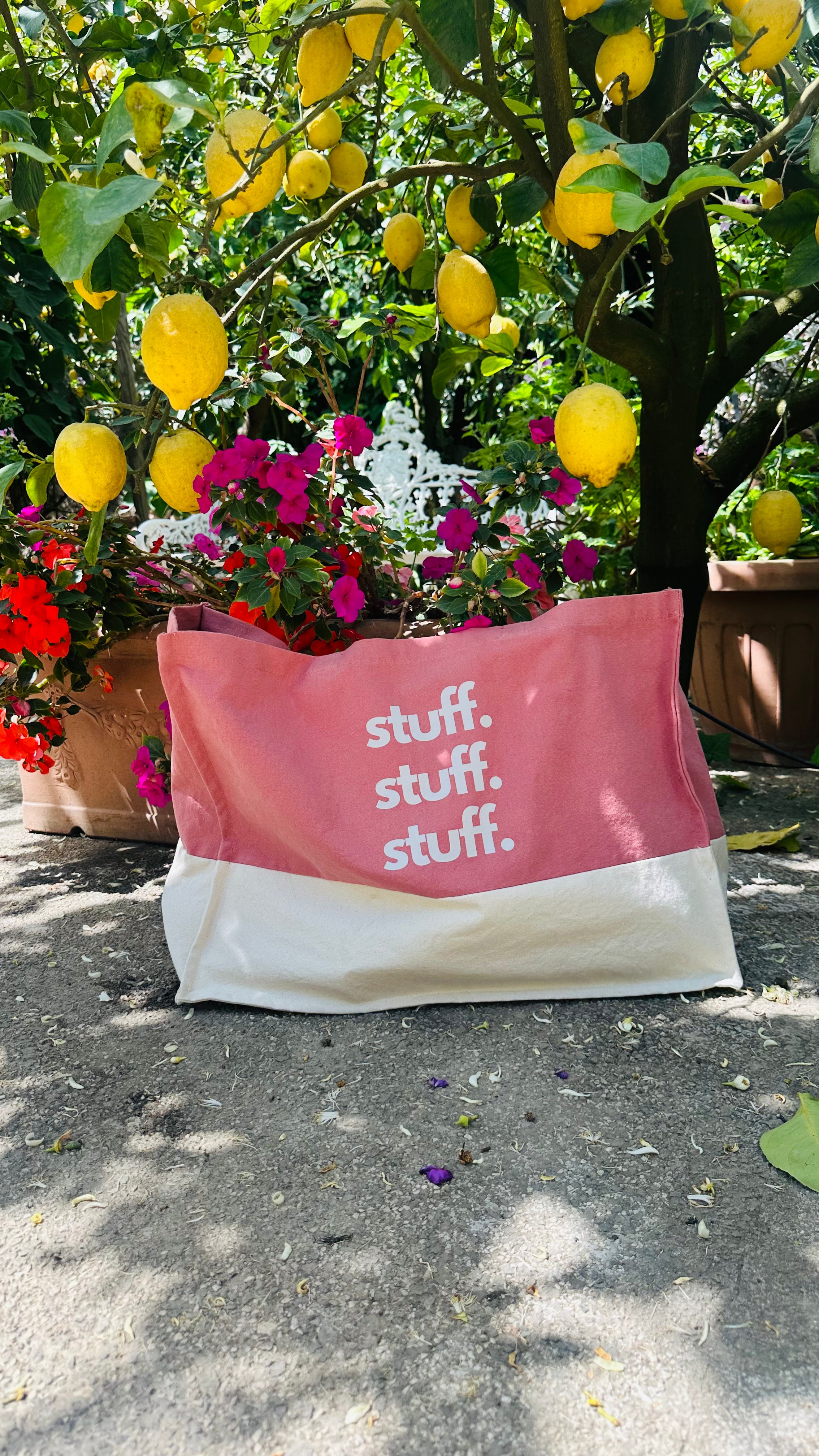 Stuff Stuff Stuff Beach Bag - Rose