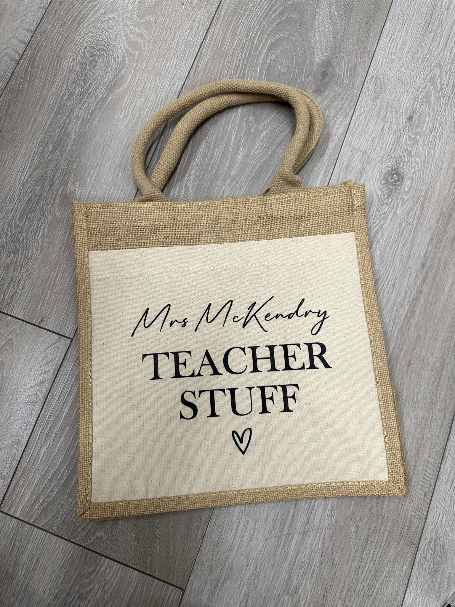 SAMPLE SALE Mrs Mckendry teacher tote bag