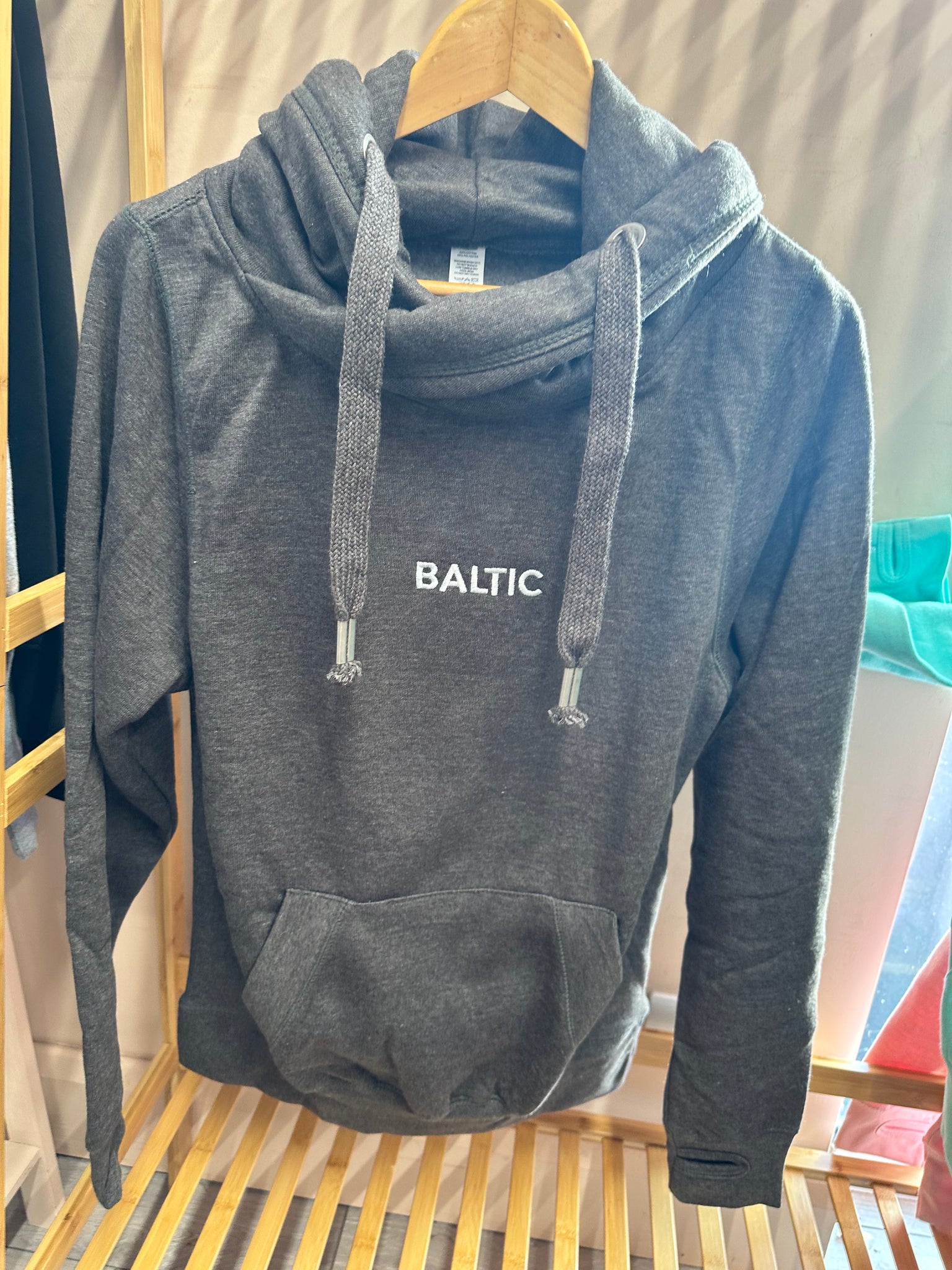 SAMPLE SALE  Charcoal BALTIC Crossneck Hoodie ALL SIZES