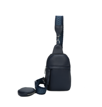 Large Sling Bag Navy with Coin Purse