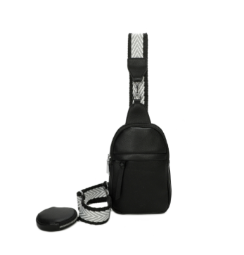 Large Sling Bag Black with Coin Purse