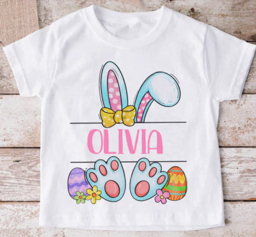Personalised Kids Bunny Ears Top