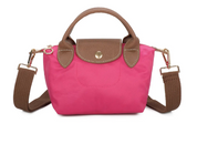 Mini Grab Handle Pouch Bag Hot Pink