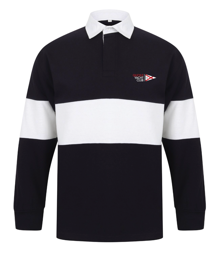 Quoile Sailing Club Retro Rugby Shirt – Embroidered - Unisex