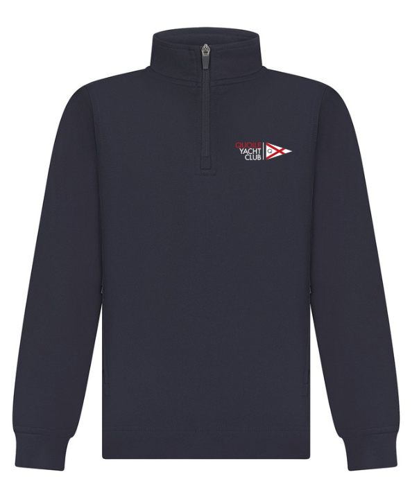 Quoile Sailing Club Kids ¼ Zip Top – Printed Logo