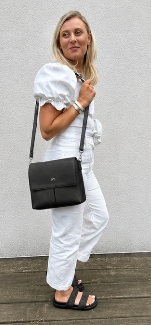 Kelly Large Crossbody Bag - Black