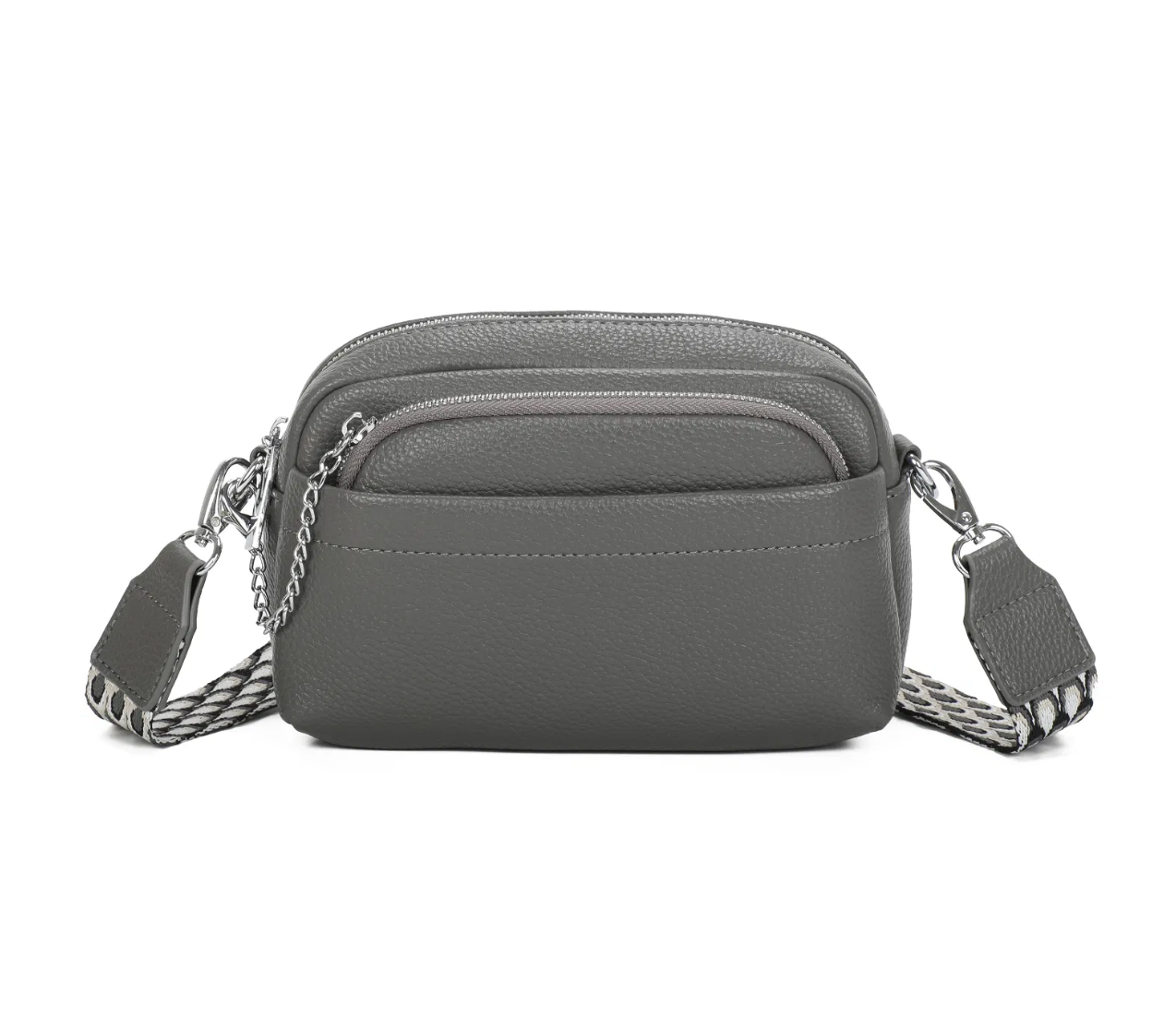 Sophia Grey Crossbody Bag