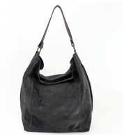 Ellen Real Suede Bag - Dark Grey