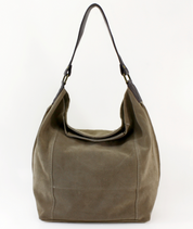Ellen Real Suede Bag - Beige