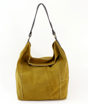Ellen Real Suede Bag - Camel