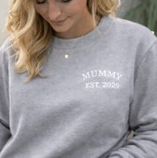 Personalised Mama Est. Year Embroidered Sweatshirt – Custom Mummy or Mum Gift
