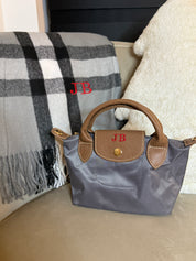 Black Friday Bundle Grey Mini Grab Tote and Scarf Personalised Price: £44 NOW £32!