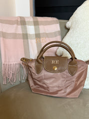 Black Friday Bundle Dusty Pink Mini Grab Tote and Scarf Personalised Price: £44 NOW £32!