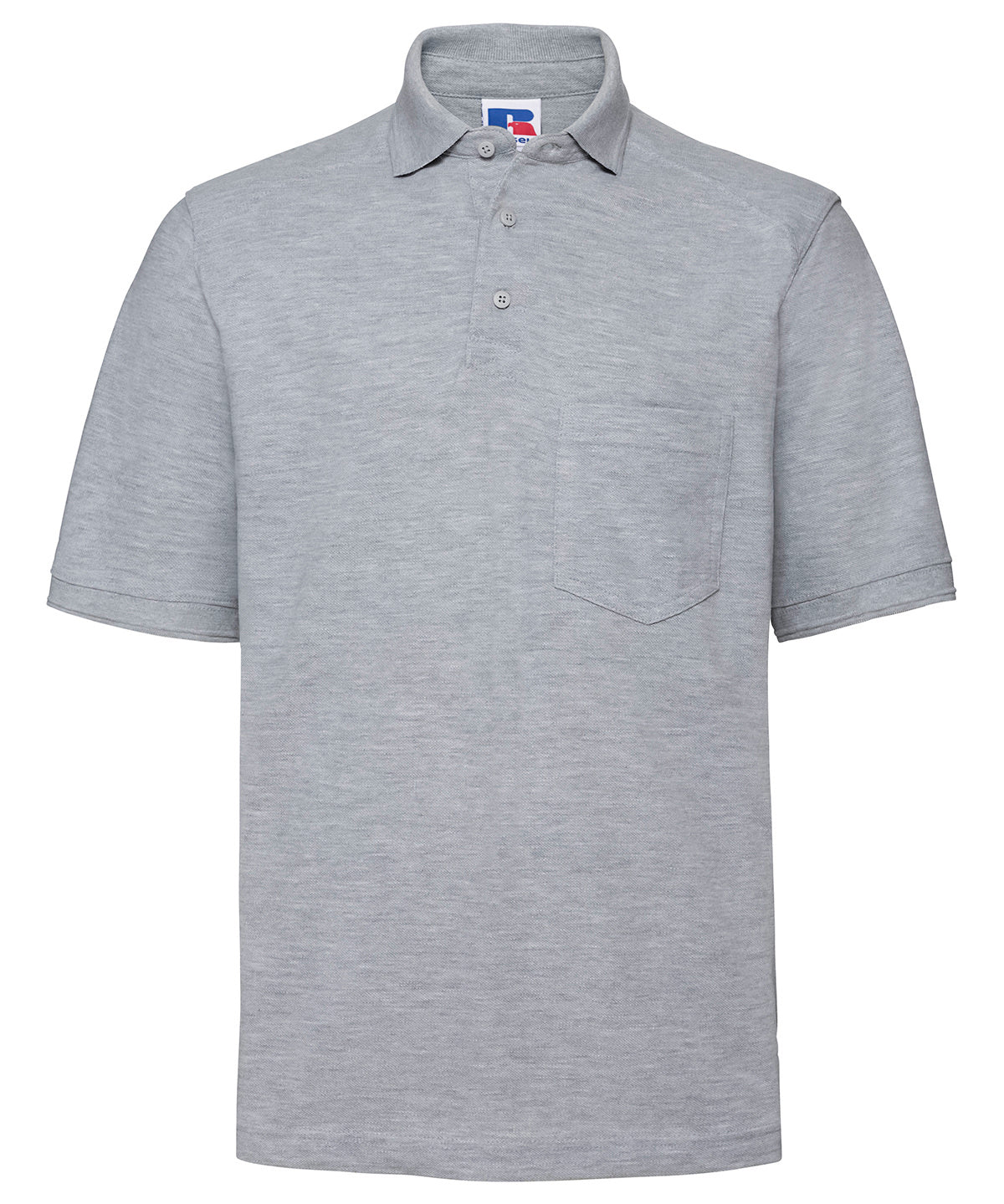 WORKWEAR SAMPLE SALE 2024 - J011M Russell Unisex Polo *discontinued range* - Light Oxford - Size Medium